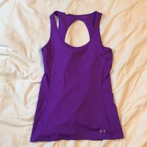 Purple under armour tank top size small